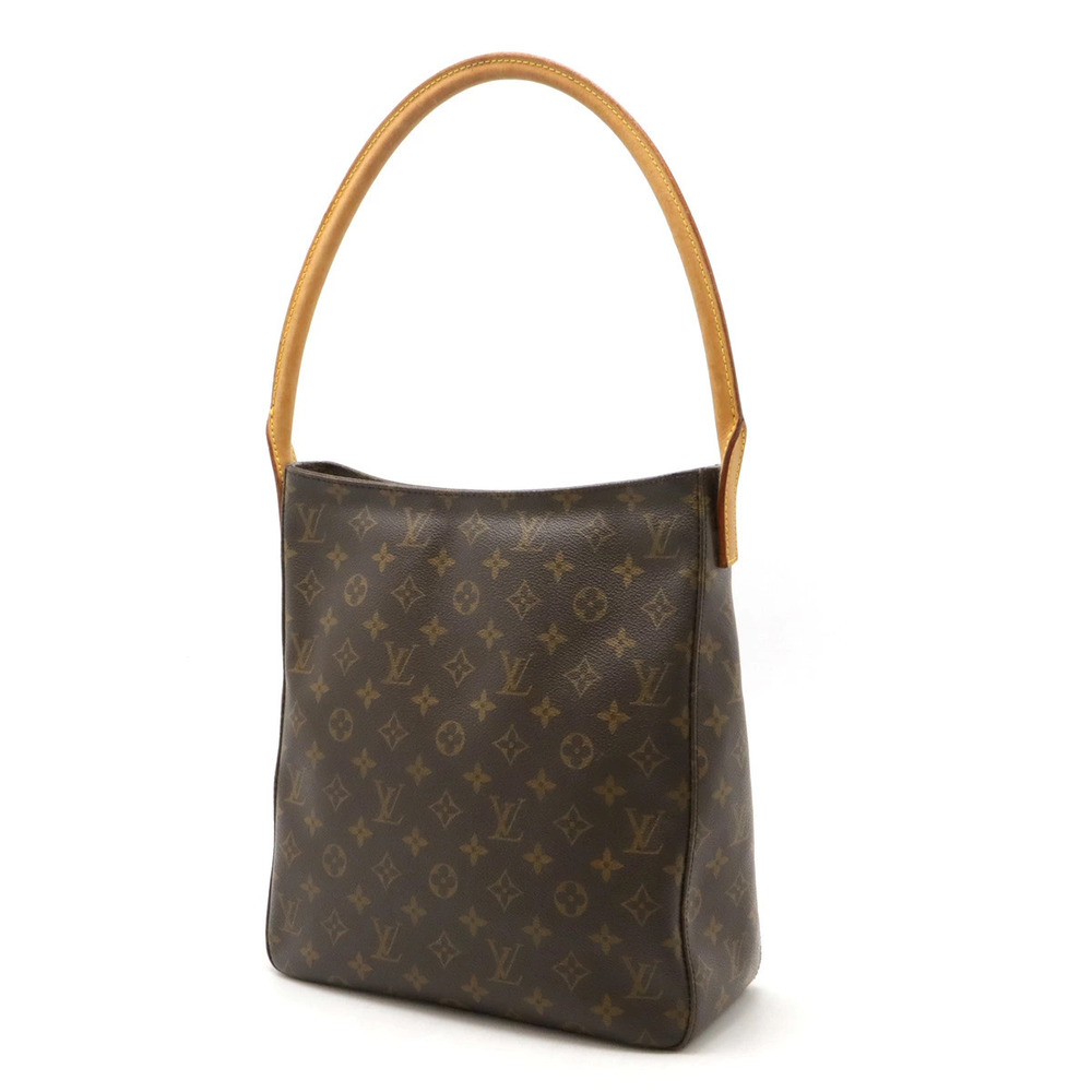 Louis Vuitton Bag Shoulder Monogram Hobo Looping Brown
